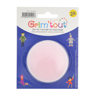 Set de 2 éponges pour maquillage de fête 1,5cm d'épaisseur
