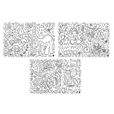 Sets de tables à colorier - Dino - x12