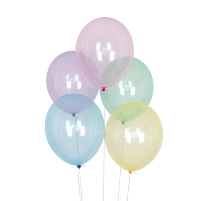 10 Ballons de baudruche : mix pastel