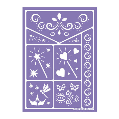 Pochoir de maquillage express - Conte de fée