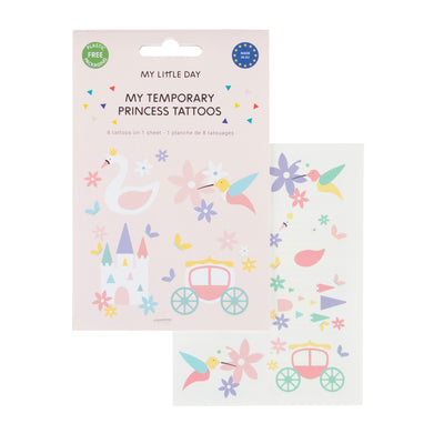 8 Tatouages éphémères - Princesses