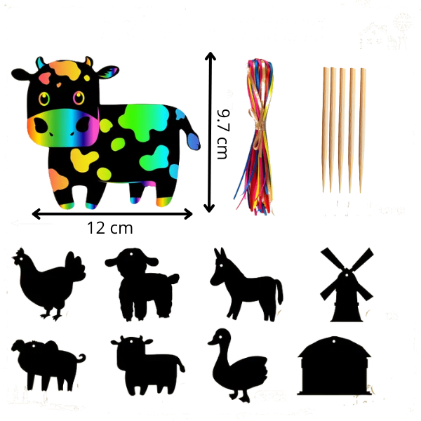 Animal ferme à gratter (à l'unité)