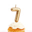 Bougie chiffre - Ballon en aluminium doré