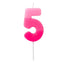 Bougie chiffre - Rose