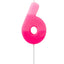 Bougie chiffre - Rose