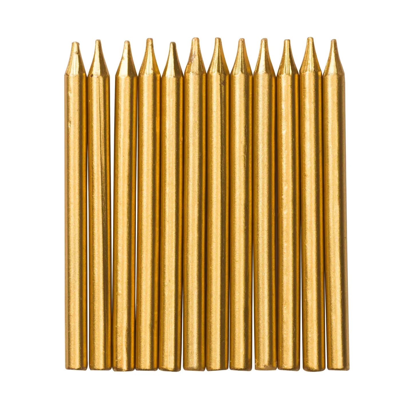 12 Bougies dorées