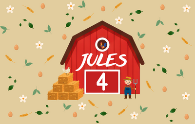 Flacon bulles de savon personnalisé - Ferme