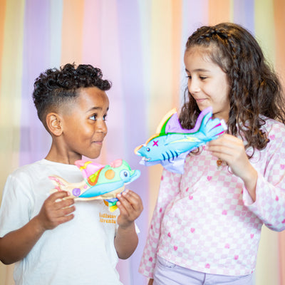 Pack anniversaire coloriages gonflables - x8 Animaux marins