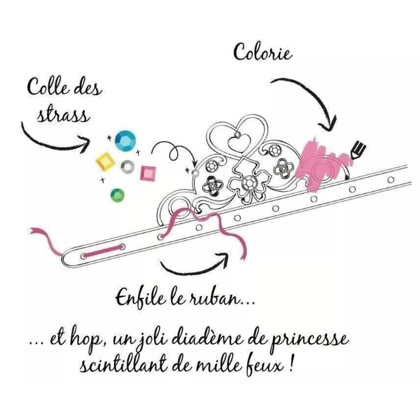 6 Diadèmes princesses à décorer