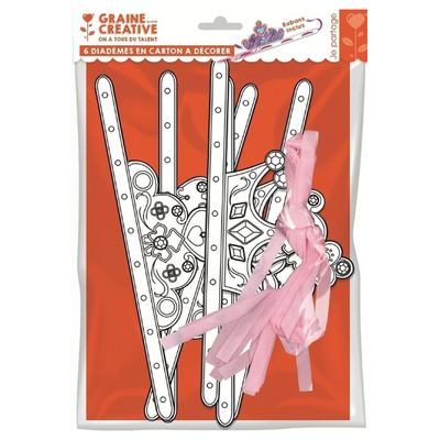 6 Diadèmes princesses à décorer