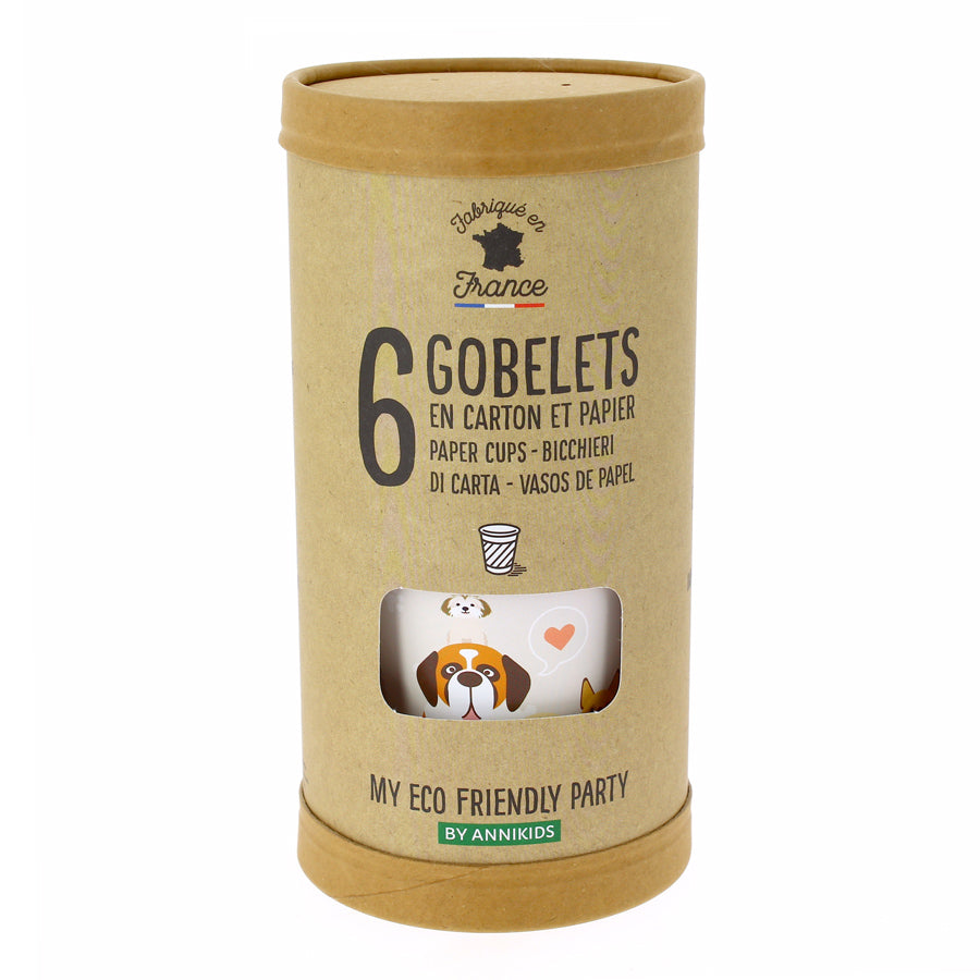 6 Gobelets - Chiens