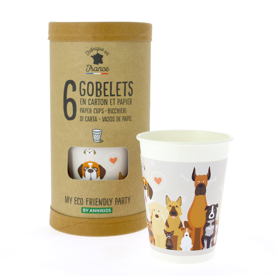 6 Gobelets - Chiens