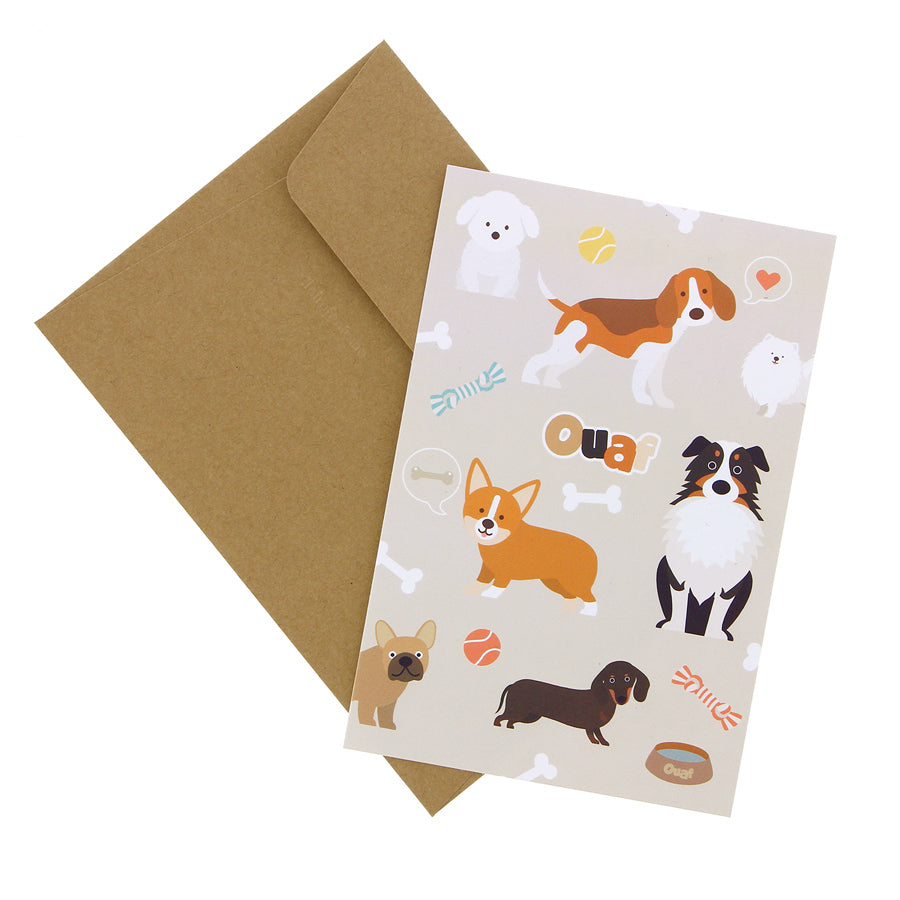 6 Invitations - Chiens