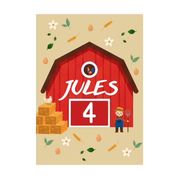 Invitation personnalisée - Ferme
