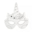 6 Masques licornes à décorer
