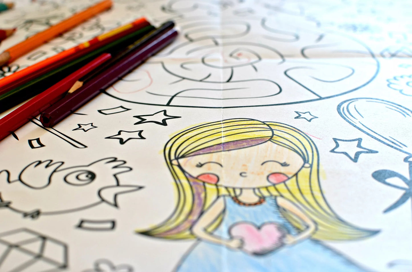 Nappe à colorier - Fantaisie