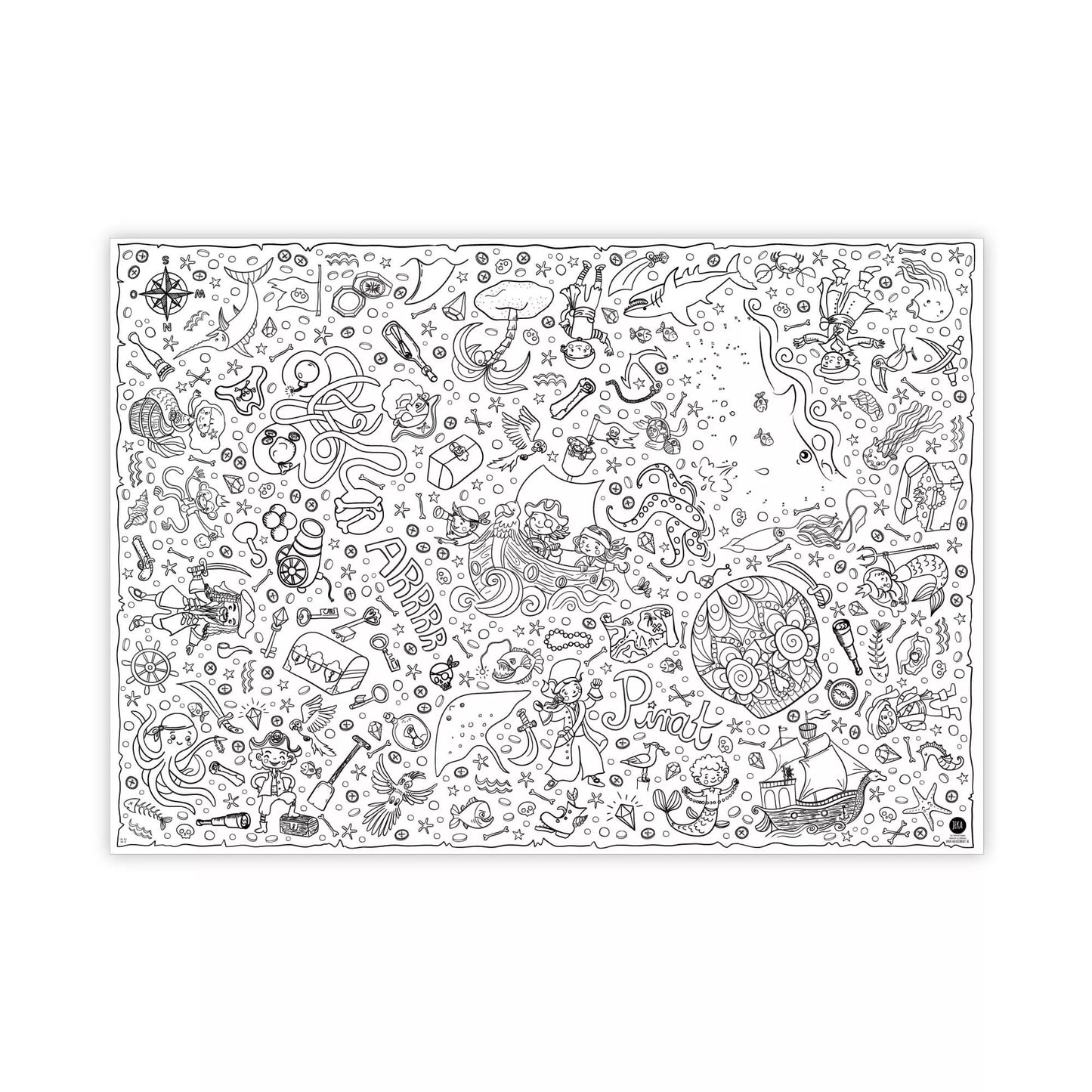 Nappe à colorier - Pirates