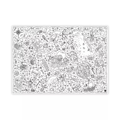 Nappe à colorier - Pirates