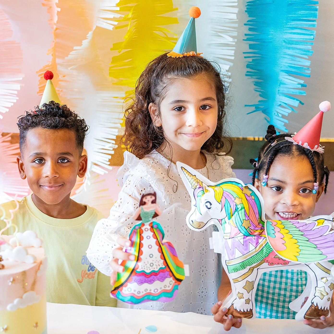 Pack anniversaire coloriages gonflables - x8 Princesses