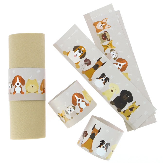 6 Ronds de serviettes - Chiens