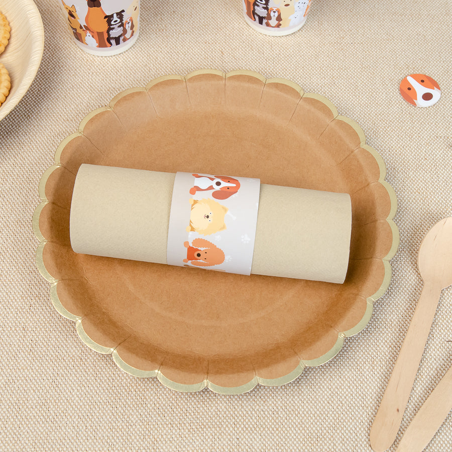 6 Ronds de serviettes - Chiens