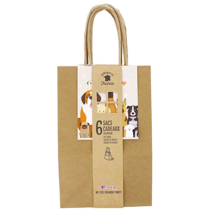 6 Sacs cadeaux - Chiens