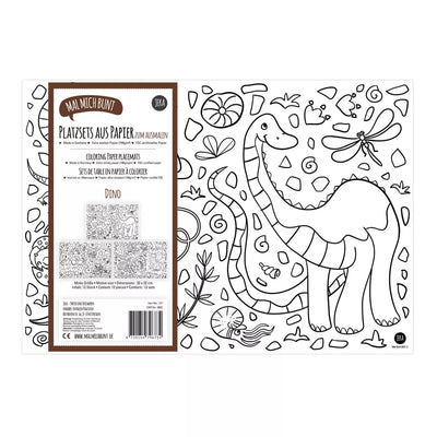 Sets de tables à colorier - Dino - x12