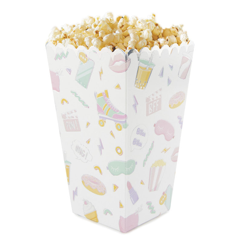 8 Boîtes à pop-corn - Pyjama Party