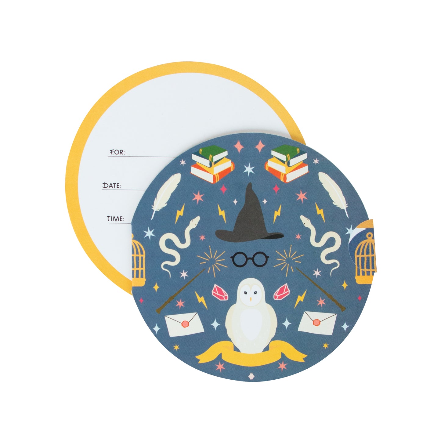 8 Cartons d'invitation - Sorciers