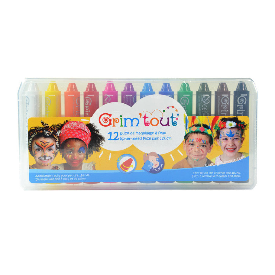 Boîte de 12 sticks de maquillage de fête