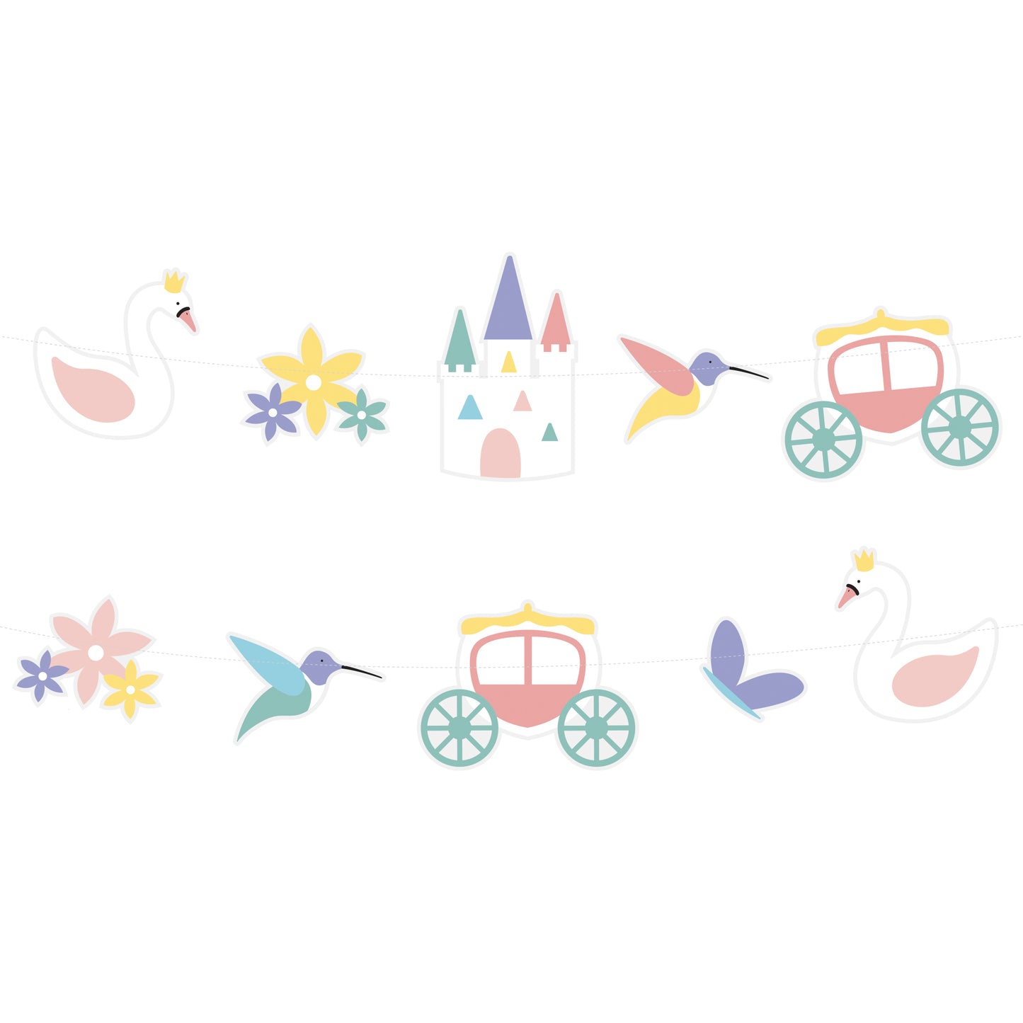 Guirlande d'anniversaire - Princesses