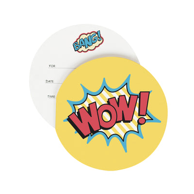 8 Cartons d'invitation - Super-héros