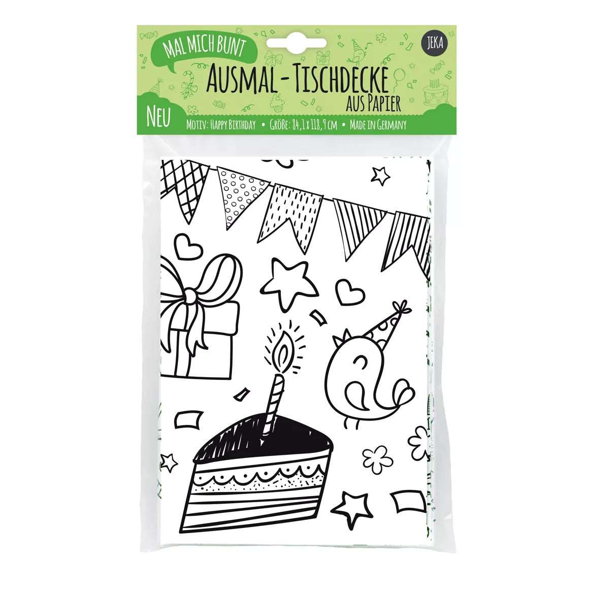 Nappe à colorier - Birthday Party