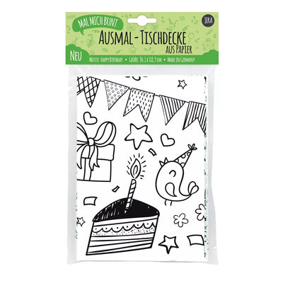 Nappe à colorier - Birthday Party