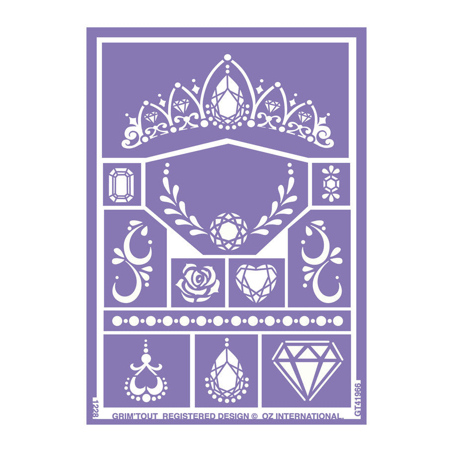 Pochoir de maquillage express - Princesse