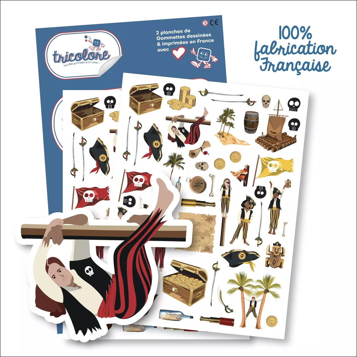 Gommettes Pirates - 110 pièces