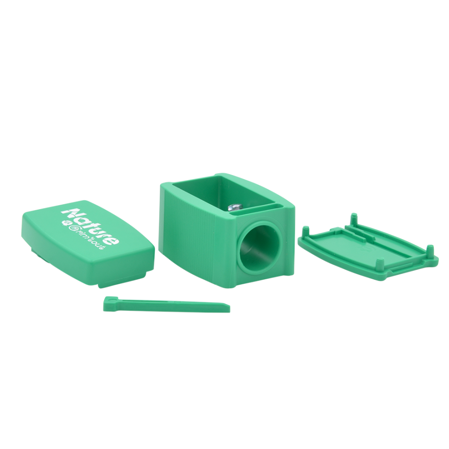 Taille-crayon 100% plastique recyclé