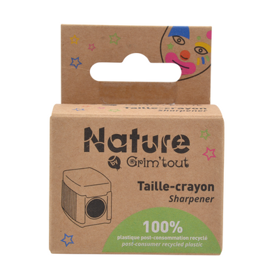 Taille-crayon 100% plastique recyclé