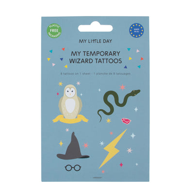 8 Tatouages éphémères - Sorciers