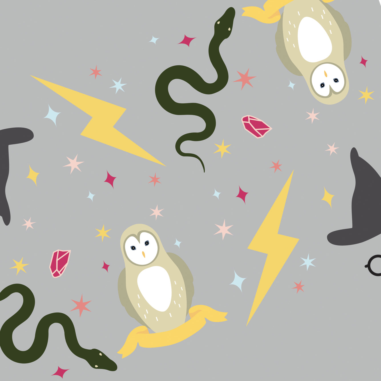 8 Tatouages éphémères - Sorciers