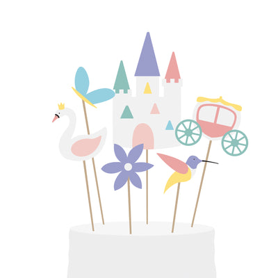 6 Cake toppers - Princesses