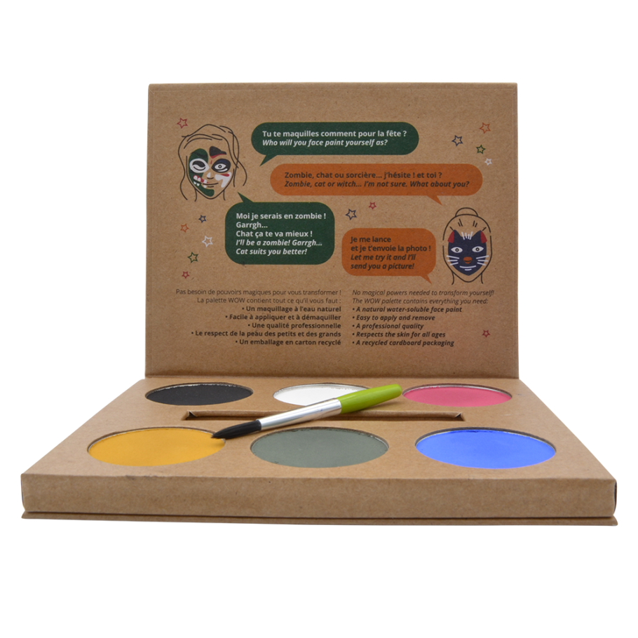 Palette naturelle 6 couleurs - WOW!